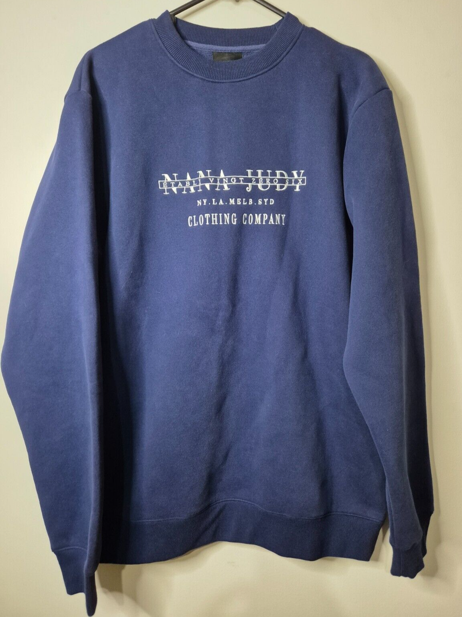 Nana Judy Crew Jumper Pullover Men's Size Small Navy BNWT - Main Image
