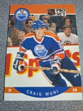 1990-91 Pro Set 3 card LOT g300-#92 Craig Muni-#91 Messier-#112 Verbeek 