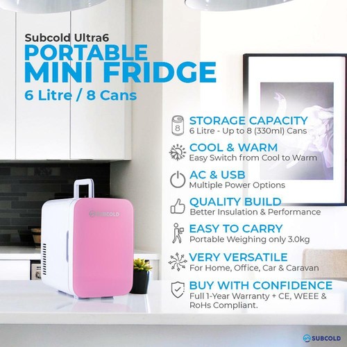 Subcold Mini Fridge Portable 6L Cooler/Warmer Home, Office, Car & Travel Ultra6 - Picture 35 of 55