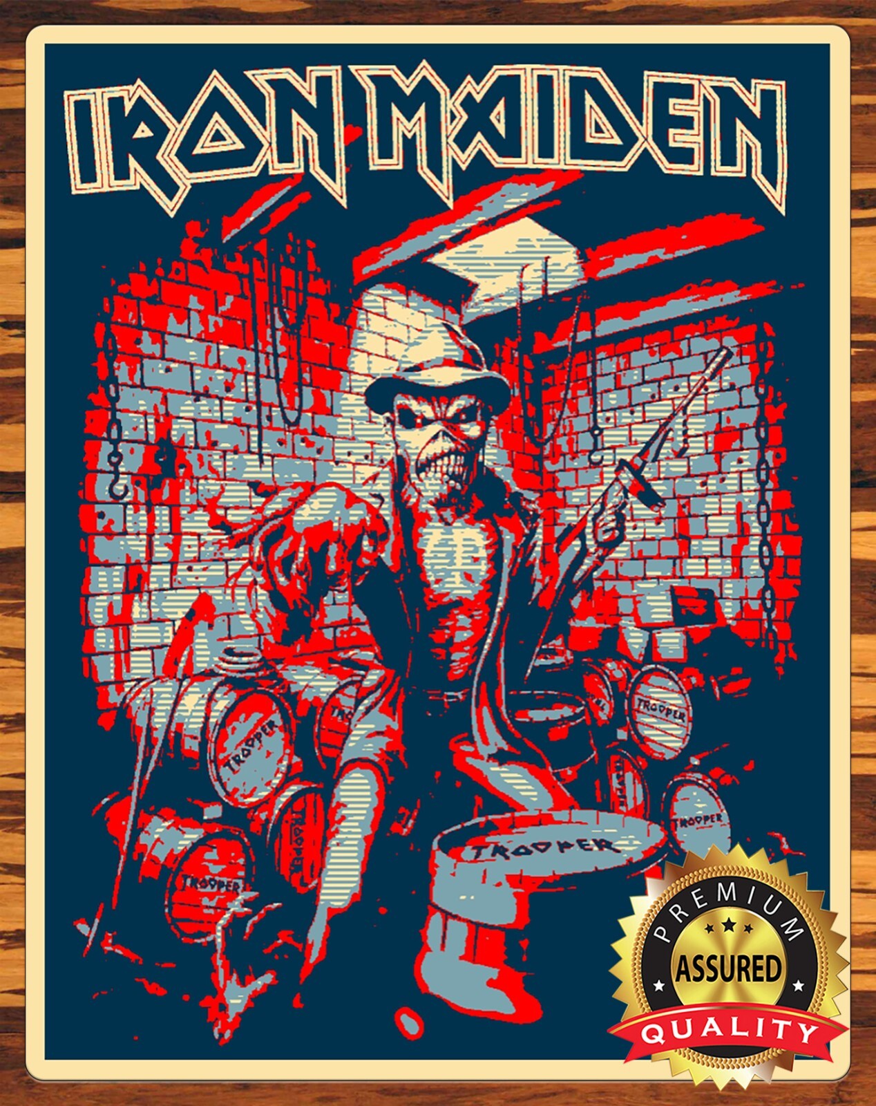 Iron Maiden - Eddie - The Trooper - Metal Sign 11 x 14 | eBay