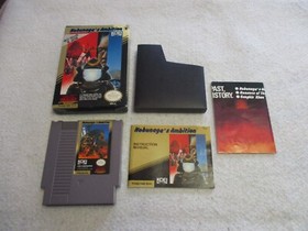 NINTENDO NES NOBUNAGA'S AMBITION KOEI RARE COMPLETE W/ BOX & INSTRUCTIONS