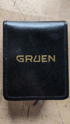 Vintage Gruen Moon-phase Calendar two Tone Watch White Dial water resistant