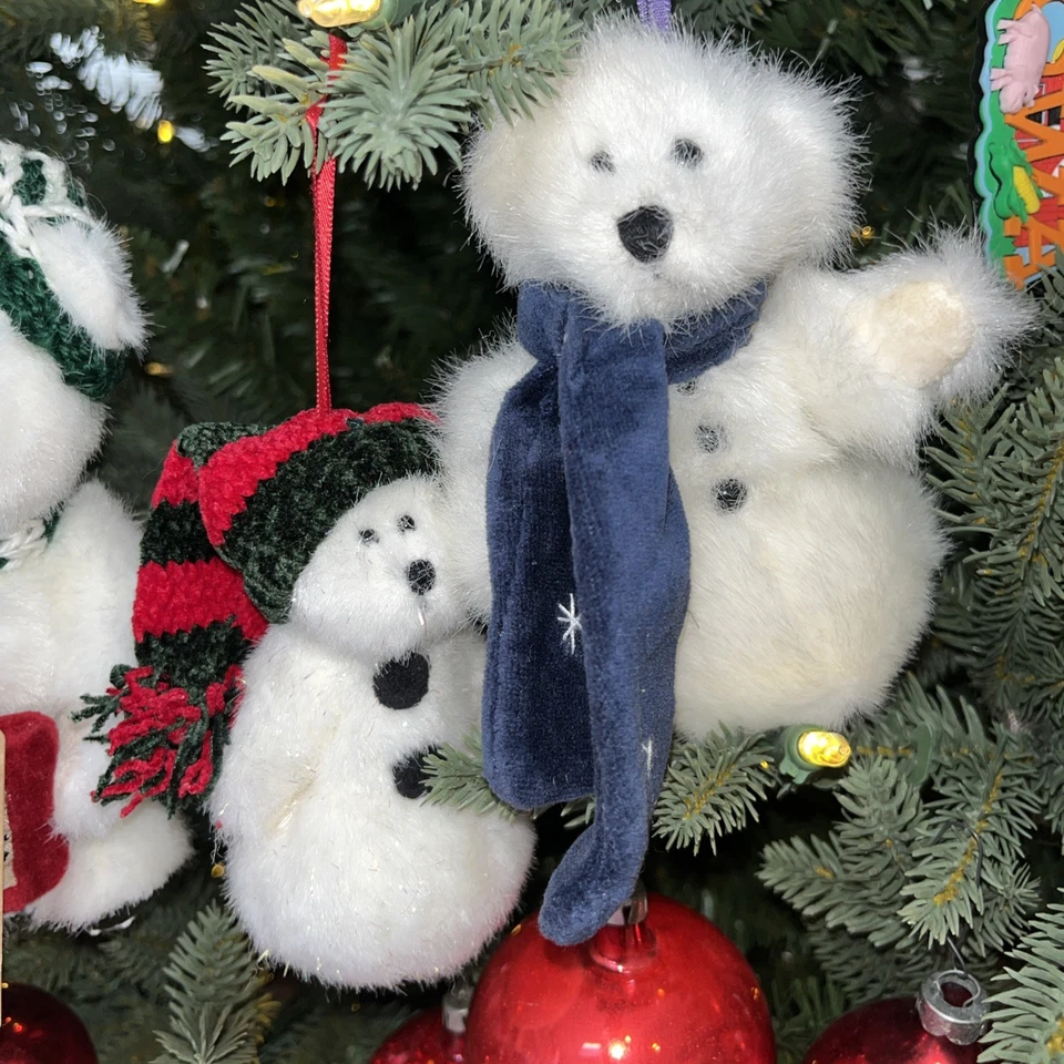 Lote de 3 y 3 adornos navideños/osos de flores Boyds Bears gratis Foto 4 de 4