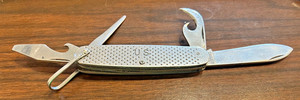 Vintage 1959 CAMILLUS US Military Demo Pocket Knife 4-Blade Utility MIL-K Issue