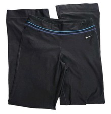 Nike Be Strong Women's Medium Running Athletic Yoga Pants Black Blue 339515-013