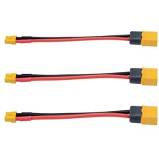 3 PCS Amass XT60 XT60H Male To XT30 Female Connector 10cm 18AWG Silicone