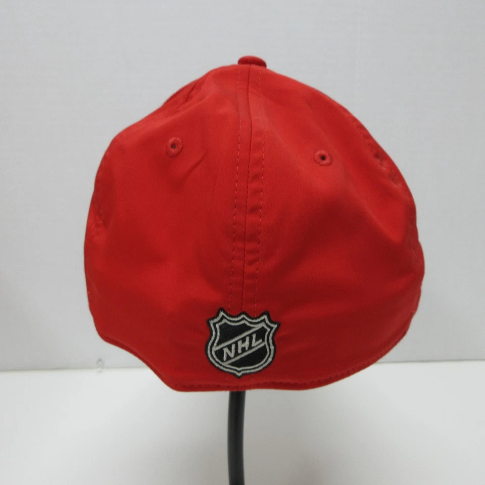 Washington Capitals Hat Cap Fitted Mens Small Medium Red White NHL Hockey Flex - Image 3 of 4
