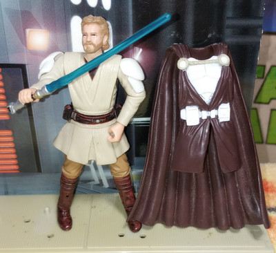 STAR WARS HASBRO Jedi vs. Sith Obi-Wan Kenobi w/Saber 2005 Loose 1:18 #476