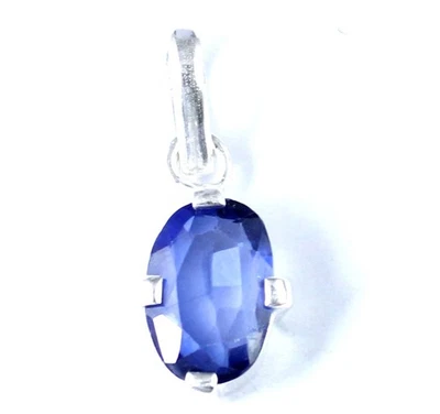 Ceylon Blau Saphir 3.20 Karat / 10 MM Natur Oval Edelstein Zertifiziert Herren - Bild 1 von 4