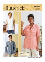 Schnittmuster Bluse Butterick B6846 XM S-M-L (Gr. 34-48)