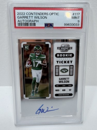 Garrett Wilson [Rookie Ticket Autograph] #117 2022 Panini Contenders Optic card