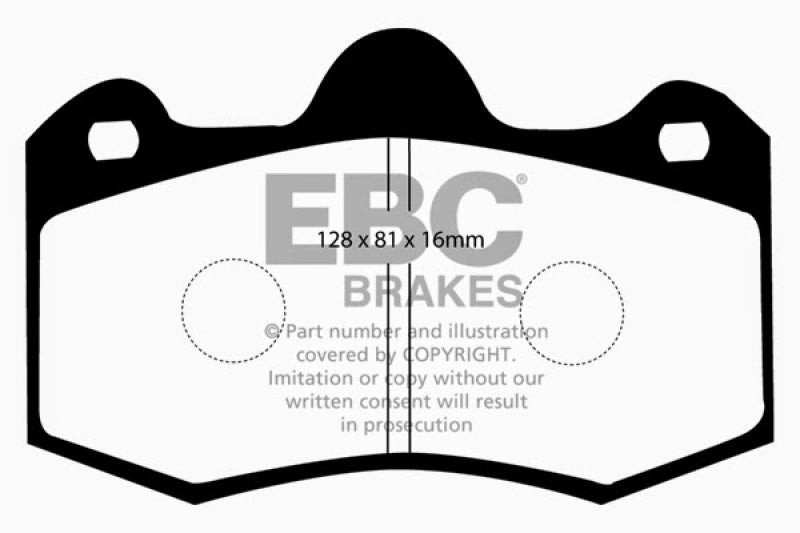 EBC DP3036C 10+ Lotus Evora 3.5 Redstuff Front Brake Pads