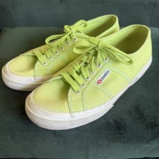 Superga 2750 COTU Classic Women's 8.5 "Limelight" Canvas Sneakers