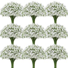 50 Pcs Babys Breath Artificial Flowers, Baby Breath Flowers Artificial Bulk, ...