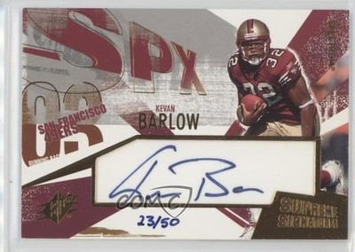 2003 SPx Supreme Signatures Spectrum 23/50 Kevan Barlow #SS-KB Auto 0q3