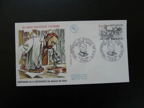FDC France 1982 Doctor Robert Koch medecine Nobel prize (5)