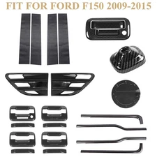 Carbon Fiber Exterior Trim Cover Full Kit For Ford F150 Raptor 09-14Accessories 