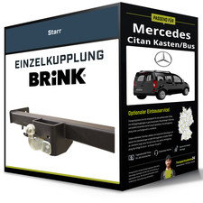 Starre Anh&auml;ngerkupplung f&uuml;r MERCEDES Citan Kasten/Bus 12- Typ W415 Brink NEU
