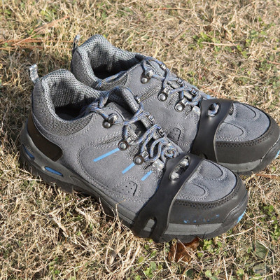 Flexible Ice Traction Cleats for Shoes Boots Lightweight TPE 5 Steel Spikes
