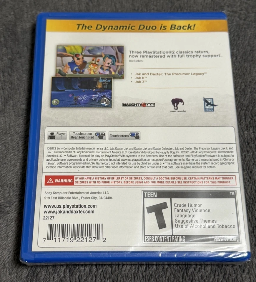 Jak and Daxter Collection (Sony PlayStation Vita, 2013) Brand New Factory Sealed - Image 2 of 4