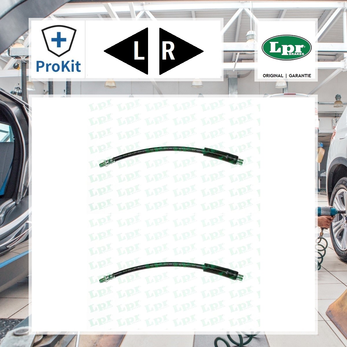2x ORIGINAL® Lpr Bremsschlauch Hinten, Links, Rechts für Mercedes-Benz Viano