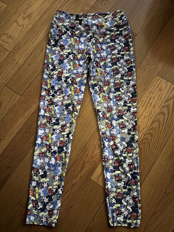 LuLaRoe Women's One Size Mickey Mouse Disney Leggings