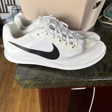 Nike Zoom Rival Distance Track Spikes White/Black Size 10 DC8725 101 NWOB