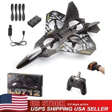 USA Dual Control RC Plane 2.4G Gravity Sensing RC Glider 360 Rotation Airplane