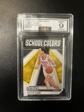 2023 Contenders School Colors Pink Caitlin Clark Rookie RC GGA 9 Iowa