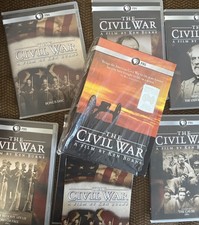 The CIVIL WAR: Film KEN BURNS 150th Commemorative Edition 6-Disc DVD Set VG