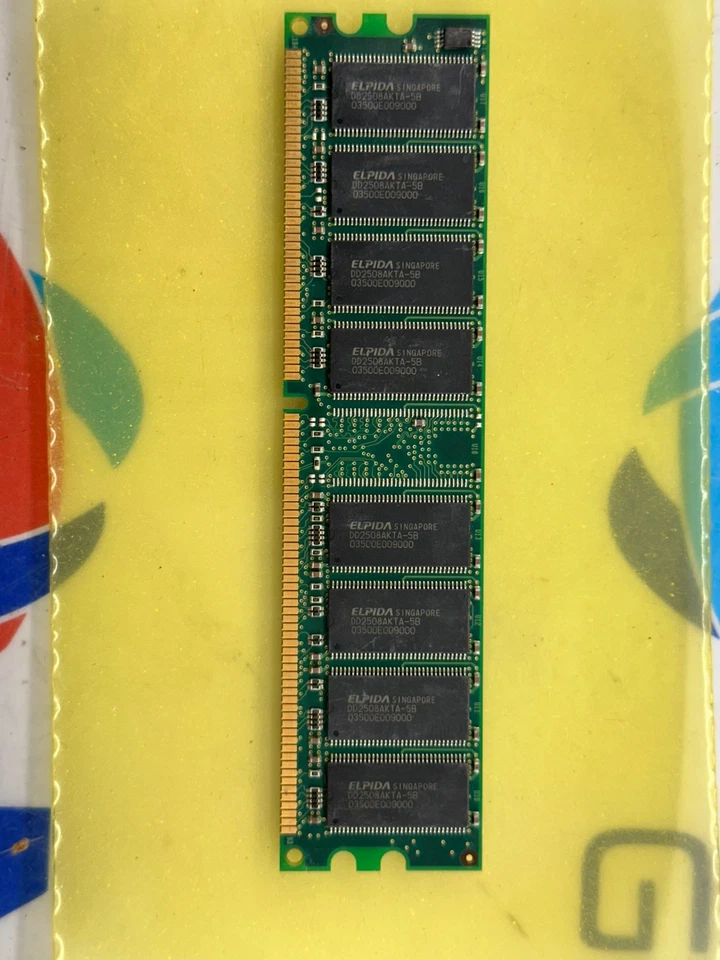 ELPIDA EBD52UC8AKFA-5B 512MB MEMORY PC3200U-3033-0-B1 - Image 2 of 3