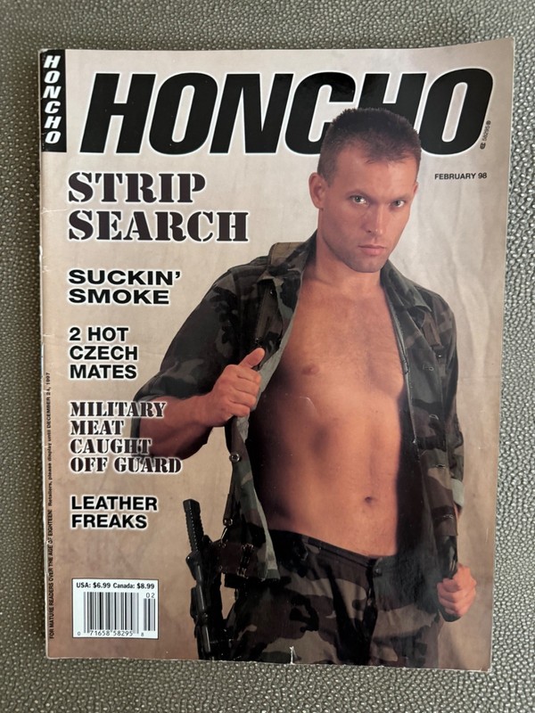 VINTAGE HONCHO MAGAZINE February 1998  GAY INTEREST Playgirl Very Good!