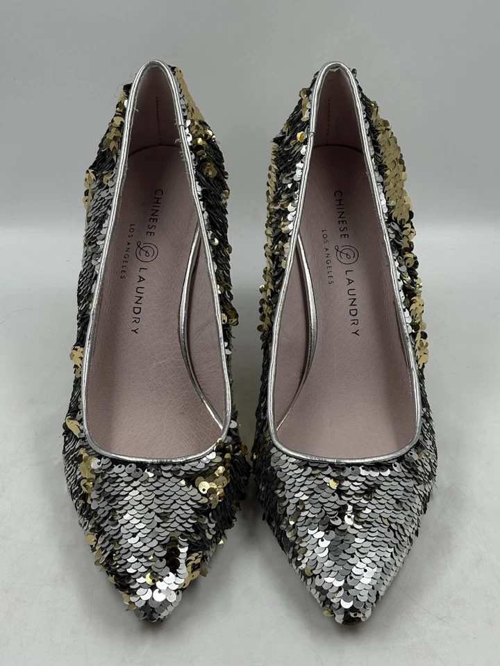 Nuevos zapatos de lentejuelas de aguja Ruthy chinos para lavandería talla 8 M Foto 2 de 4