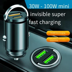 Fast Charging USB Car Charger Adapter Dual Port Compatible with Most Phones