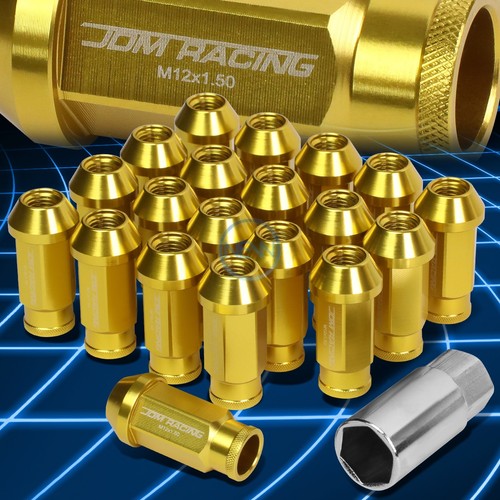 20PCS M12X1.5 Billet Acorn Open End Racing Lug Nuts – Titanium Finish