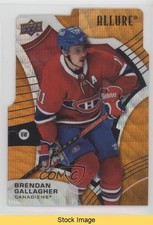 2021-22 Upper Deck Allure Orange Slice Brendan Gallagher #7 READ u2v