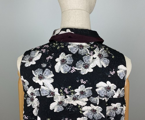 ERDEM Multicolor Printed Floral Sleeveless Asymmetric A-Line Evening Dress - Picture 13 of 20