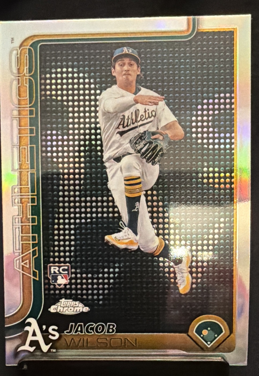 2025 Topps Chrome - Jacob Wilson #96 Lightboard Logo Refractor (RC)