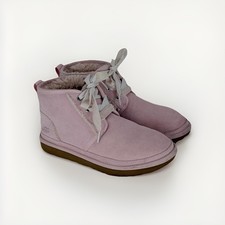 UGG Neumel II Spill Seam Boots Girls Size 5 Light Pink Suede