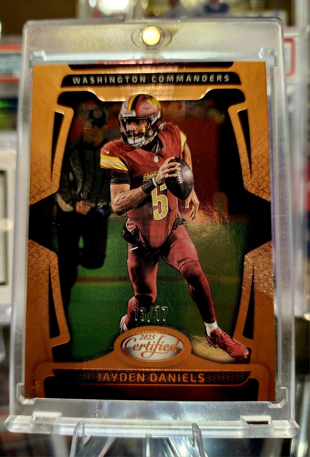 🔥🥵 2025 Panini Certified Jayden Daniels Orange /17 Washington Commanders! 🥵🔥