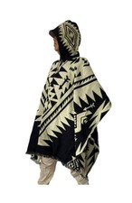 Alpaca Poncho Unisex   Handmade Andean Hooded Poncho  Traditional Alpaca