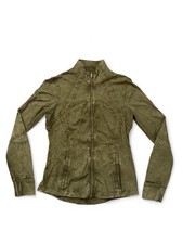 Lululemon Define Jacket 10 Ice wash olive Green Nulux Full Zip Stretch Yoga moss