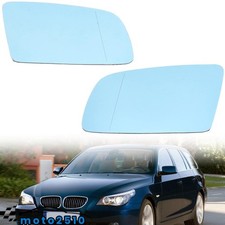 Für BMW 5er E60/E61 2003-2010 links+rechts beheizbar 2X Spiegelglas Außenspiegel