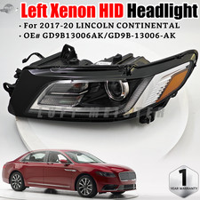 Left Driver Xenon HID Headlight GD9B13006AK For 2017-2020 Lincoln Continental LH