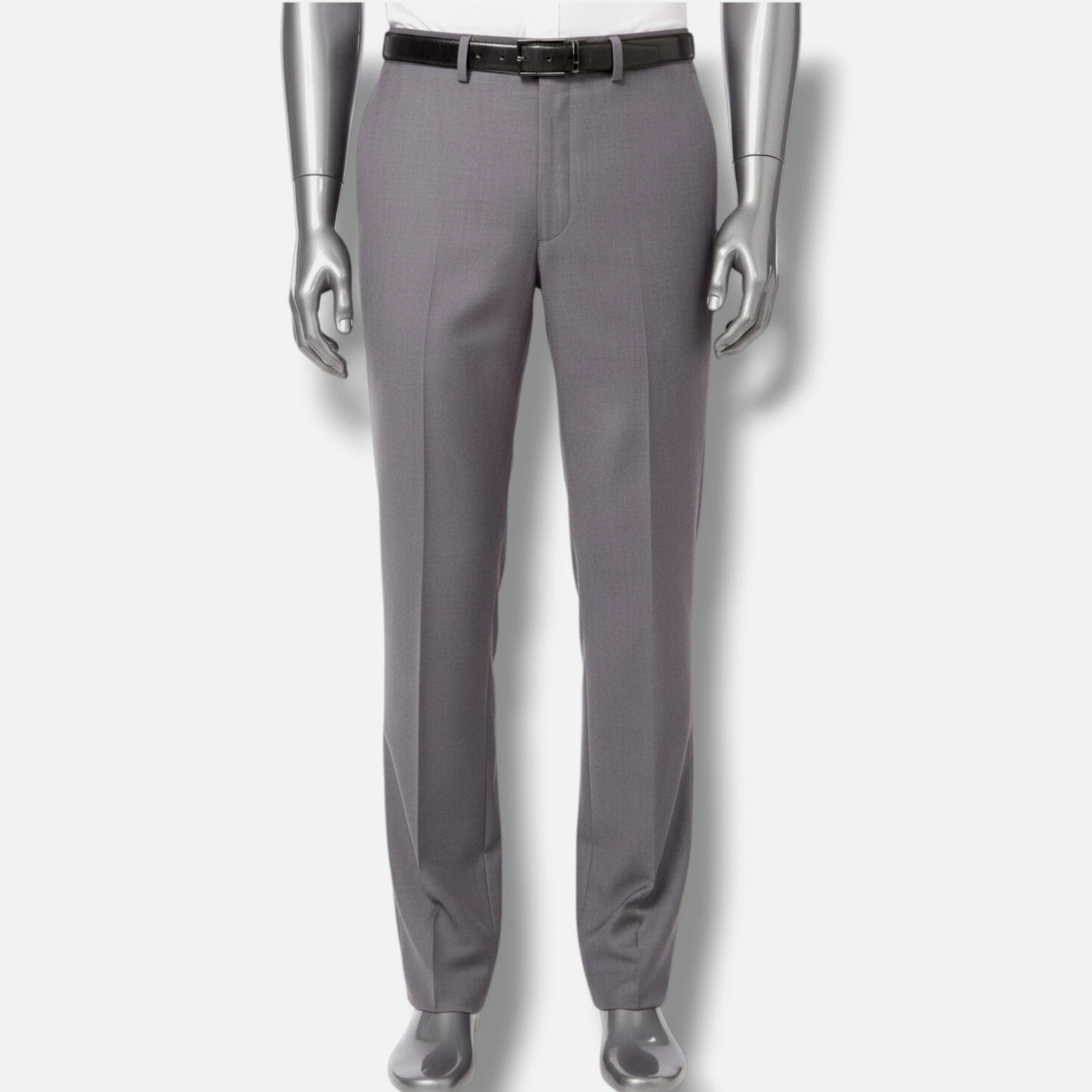 Calvin Klein Mens Gray Slim-Fit Performance Dress Pants Size 34W 29L