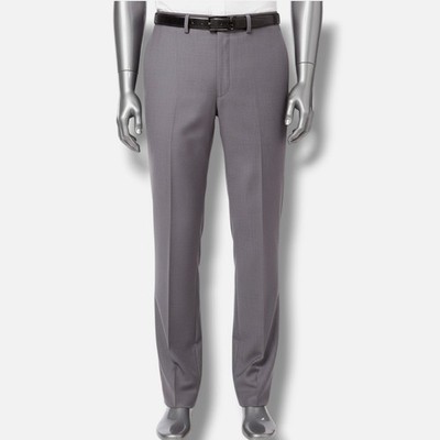 Calvin Klein Mens Gray Slim-Fit Performance Dress Pants Size 34W 29L