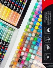 12 Colors Acrylic Paint Pens Markers Brush Tip Paint Markers for Rock Painting