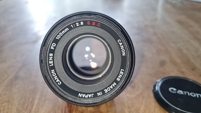 Canon FD 2,8 / 100 mm S.S.C.   Objektiv für analoge Canon FD Modelle