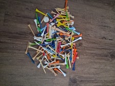 Vintage Wooden Golf Tees—Various sizes various shapes and plastic too!