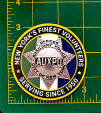 New York City Nyc Nypd Auxiliary Police Morale Sticker - Vinyl Decal -free Ship